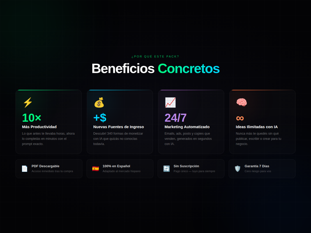 Biblioteca Estratégica de +13.500 Prompts Listos para Ganar Dinero con IA.